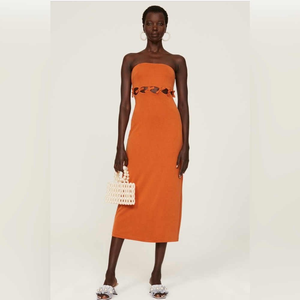 Third Form Tie-Down Strapless Midi, Size 8 - image 1